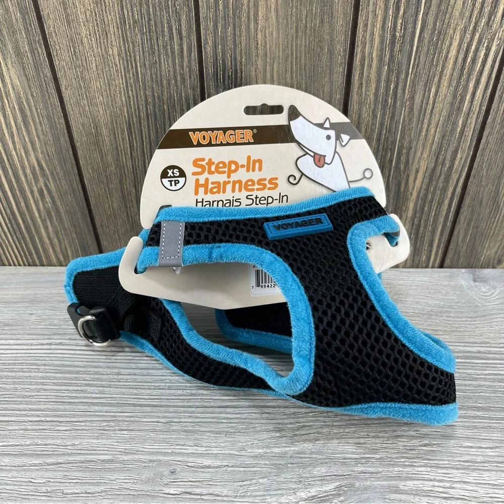 Voyager Step-In Air Dog Harness - All Weather Mesh Blue XS Size For Small Dogs
